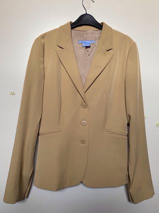 Blazer Zara Beige Donna 3 Bottoni Tg. M