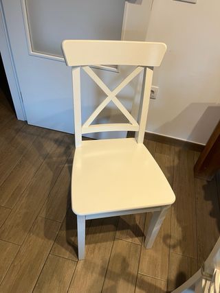 4 Sillas Comedor Blancas