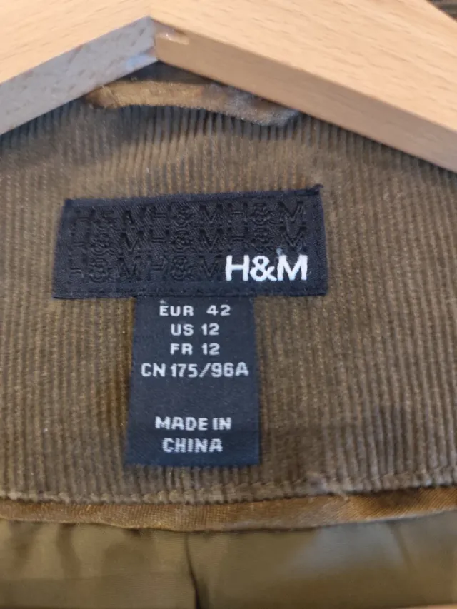 Americana pana H&M verde botella Talla 42