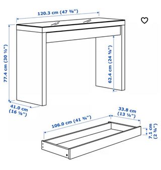sinfonier  kullen de 5 cajones Ikea y tocador MALM