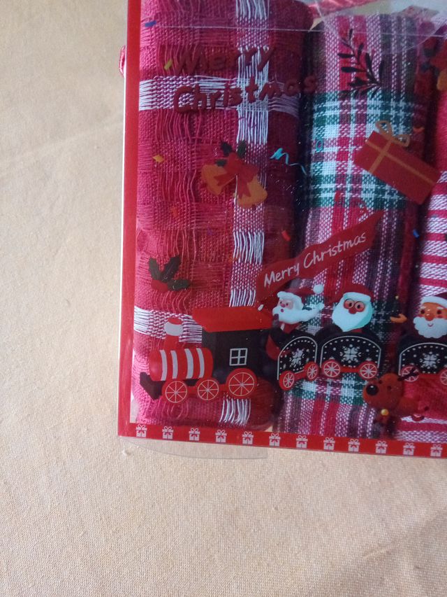 Set 3 strofinacci Natale regalo