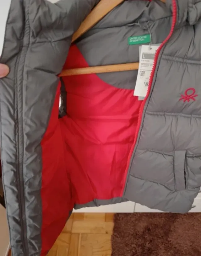 Chaleco Benetton niño gris T.8-9