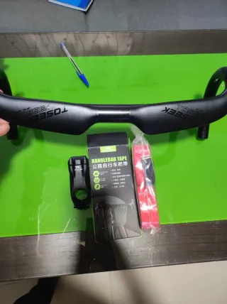 Manillar Carbono TOSEEK 440mm + Potencia 70mm + Ci