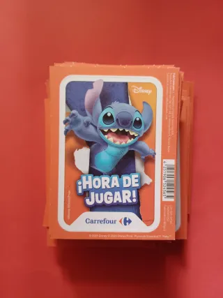 85 sobres Cromos Hora de Jugar Disney Carrefour