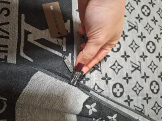 Foulard Unisex Grigio Nero