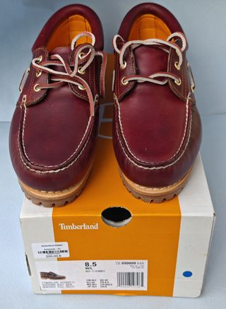 TIMBERLAND boat 3-Eye burgundy size 42