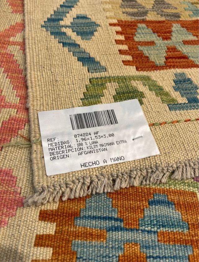 Alfombra Kilim Lana Multicolor