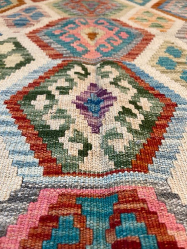 Alfombra Kilim Lana Multicolor