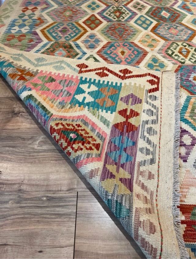 Alfombra Kilim Lana Multicolor