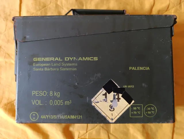 Caja Metálica Cartuchos 7,62 x 51 mm