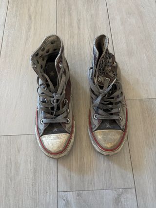 Converse All Star Donna Grigio Rosso