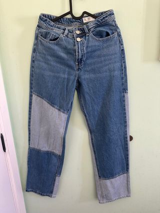 Pantalón vaquero bitono. Talla 34