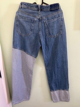 Pantalón vaquero bitono. Talla 34