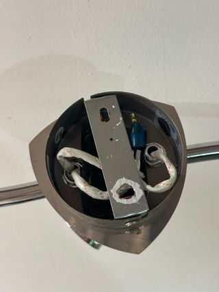 Aplique de pared plateado