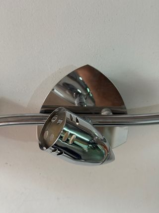 Aplique de pared plateado