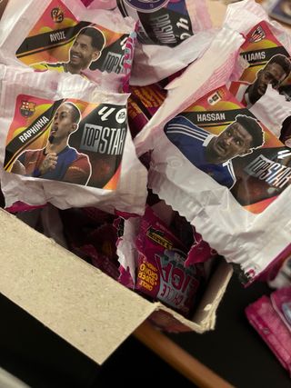 Caja de cromos de chicles de La Liga