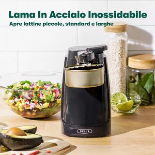 ✨ - BELLA Apriscatole Elettrico con Affilatore di