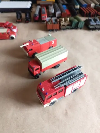 Lote 3 coches bomberos H0