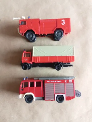 Lote 3 coches bomberos H0