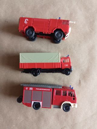 Lote 3 coches bomberos H0