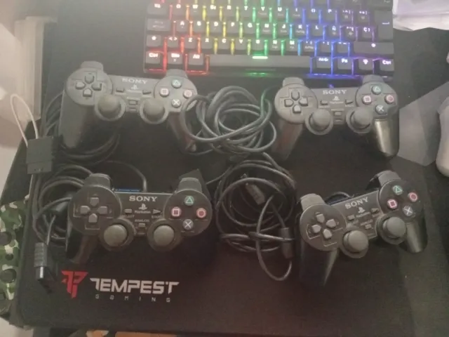 4 Mandos PS1 Sony Negros