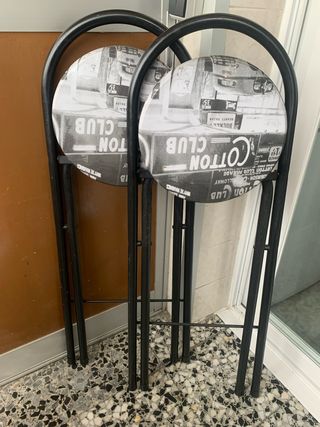 2 Sillas de Barra Plegables, recoger en Alcorcón C