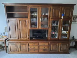 Parete attrezzata anni '90 in legno