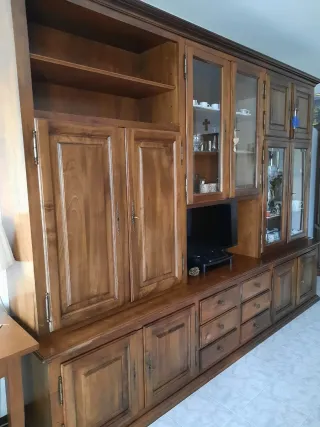 Parete attrezzata anni '90 in legno