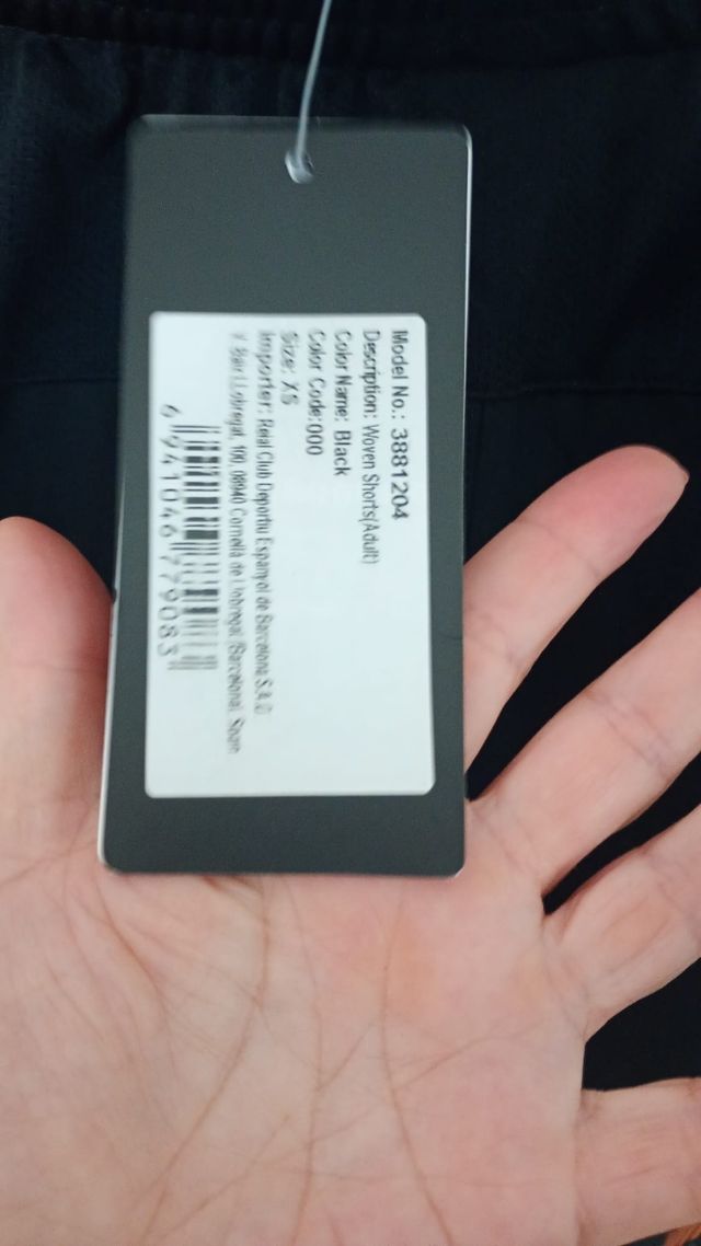 Pantalón corto fútbol RCD Espanyol Kelme negro