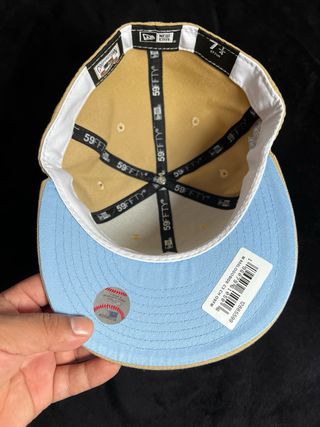 Gorra New Era 59Fifty Talla 7 1/4 Beige/Azul