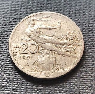 Moneda Italia 20 Lire 1921