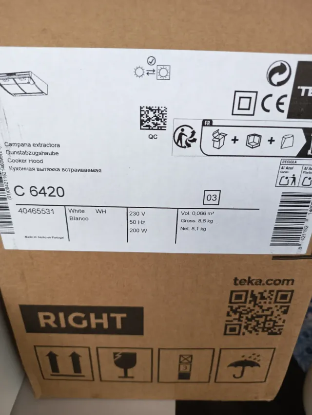 Campana Extractora Teka Nueva Sin Estrenar, Oferta