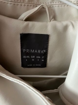 Chaqueta Biker Beige