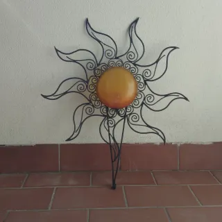 Lámpara Sol Metal y pasta