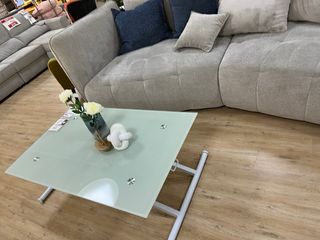 Mesa Extensible comedor Cristal Templado