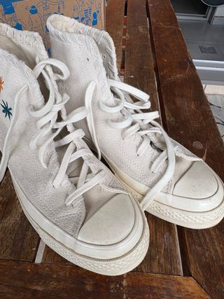 Zapatillas Converse Ante Beige Bordadas
