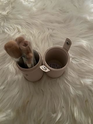 Set de brochas de maquillaje rosa