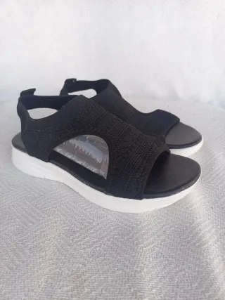 Sandalias Negras Ligeras Cómodas