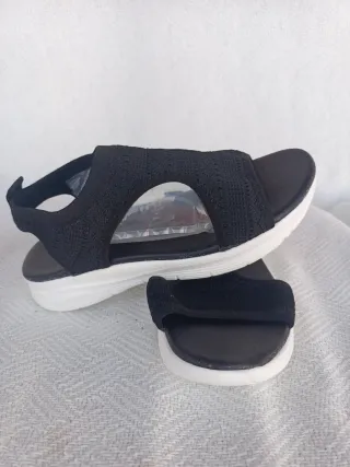 Sandalias Negras Ligeras Cómodas