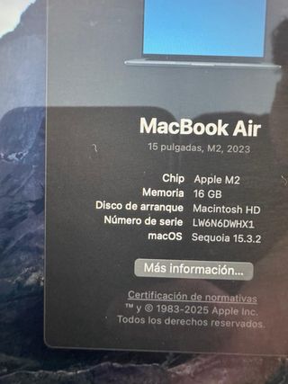 MacBook Air 15 M2 16GB RAM