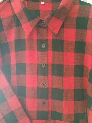 Vestido Pin Up Cuadros Rojo y Negro