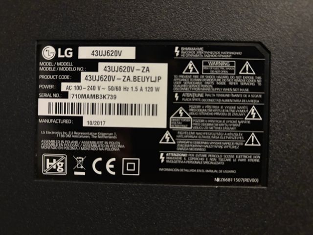 TV LED LG 43 Smart TV