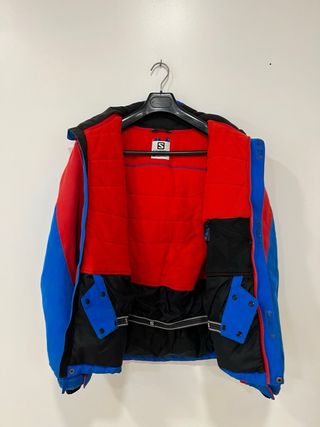 Chaqueta de Ski Salomon Azul y Roja
