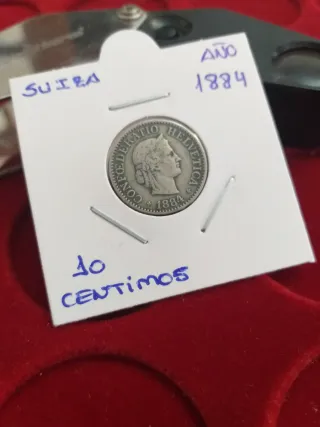 Suiza 1884 10 céntimos