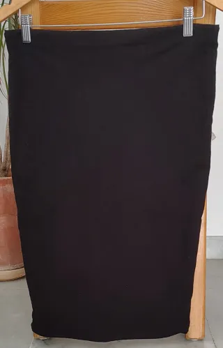 Falda tubo negra mujer