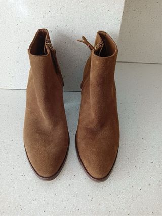 Botines Massimo Dutti Ante Marrón