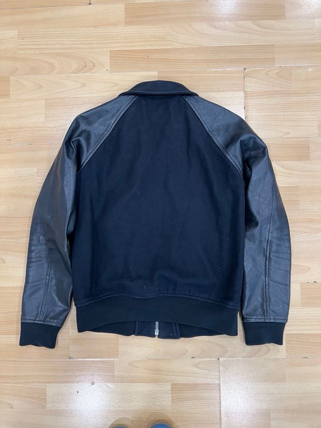 Chaqueta Sandro Cuero Negra Talla S