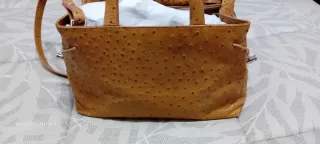 Borsa vintage Furla in pelle effetto struzzo