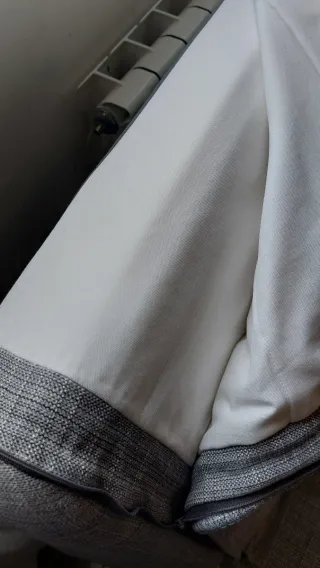 Sofá Cama Gris Tela y Metal