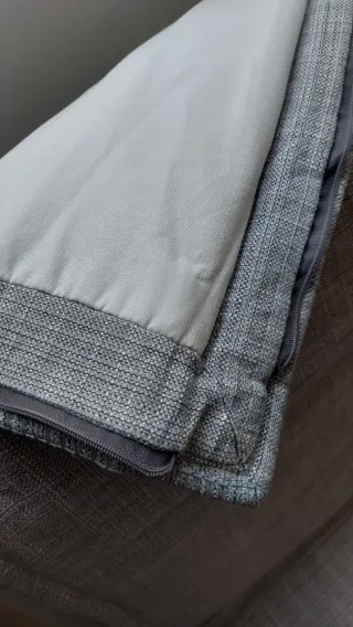 Sofá Cama Gris Tela y Metal